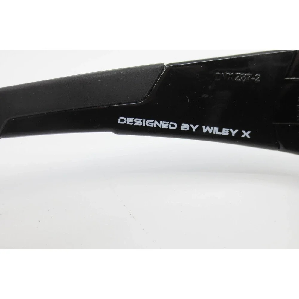 DVX Wiley X Sunglasses Black Wrap Rectangular Frame Z87-2 1306Z Next Sport Mens